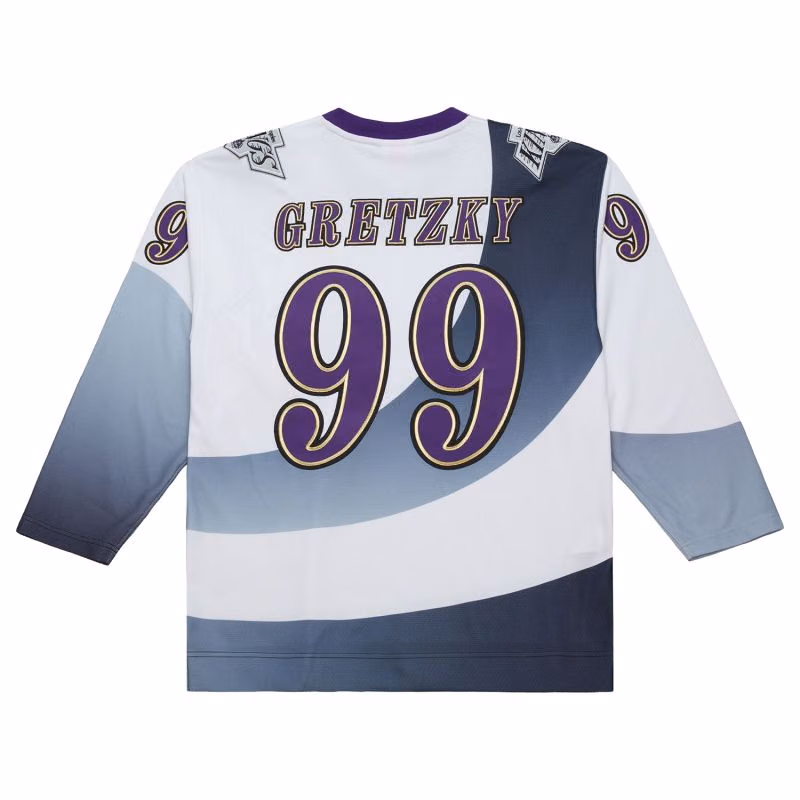 Wayne Gretzky #99 Los Angeles Kings 1995-96 Premium Power Play NHL Jersey White view 1