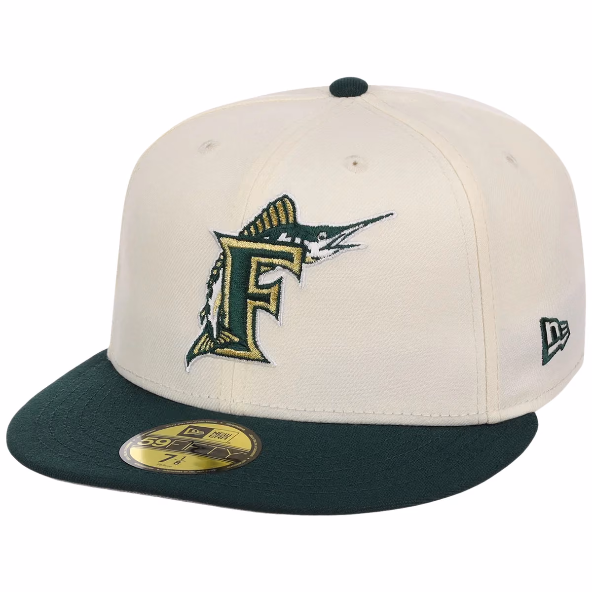 Miami Marlins MLB Gilded Ivy New Era 59FIFTY detail view