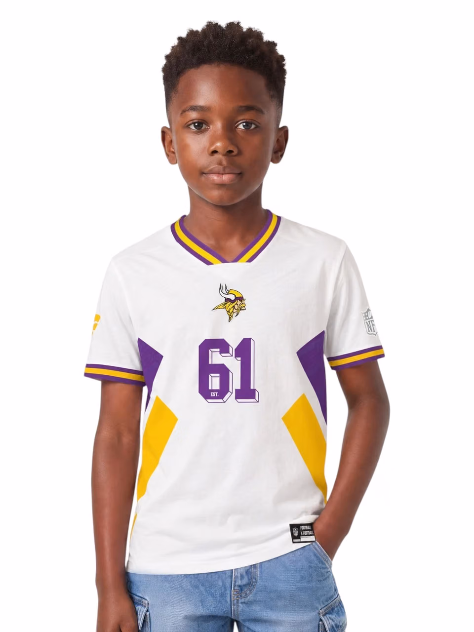 Minnesota Vikings 2026 Football x Football NFL Fan Jersey (YOUTH) view 1