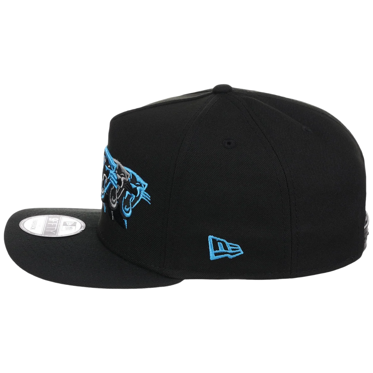 Carolina Panthers NFL Seismic New Era 9FIFTY A-Frame detail view