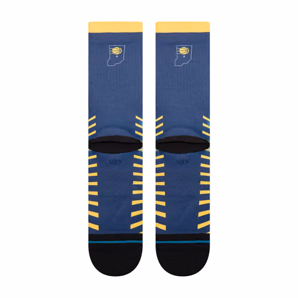 Indiana Pacers 2025-26 NBA Statement Edition Crew Socks view 3