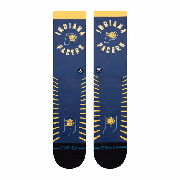 Indiana Pacers 2025-26 NBA Statement Edition Crew Socks view 2