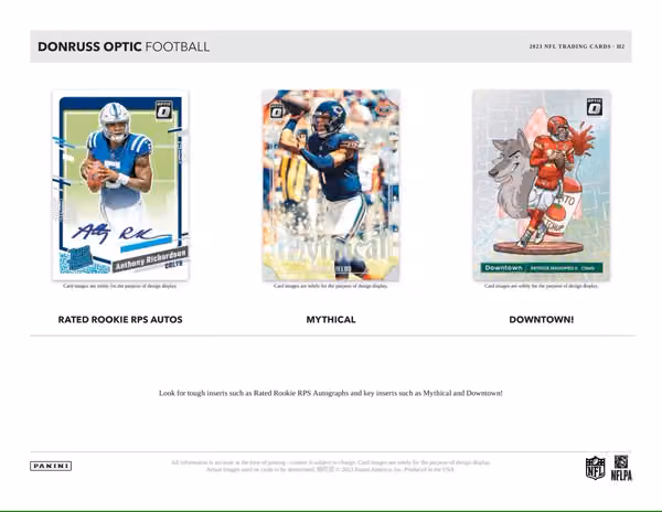 2023 Panini Donruss Optic NFL Football H2 Box view 3