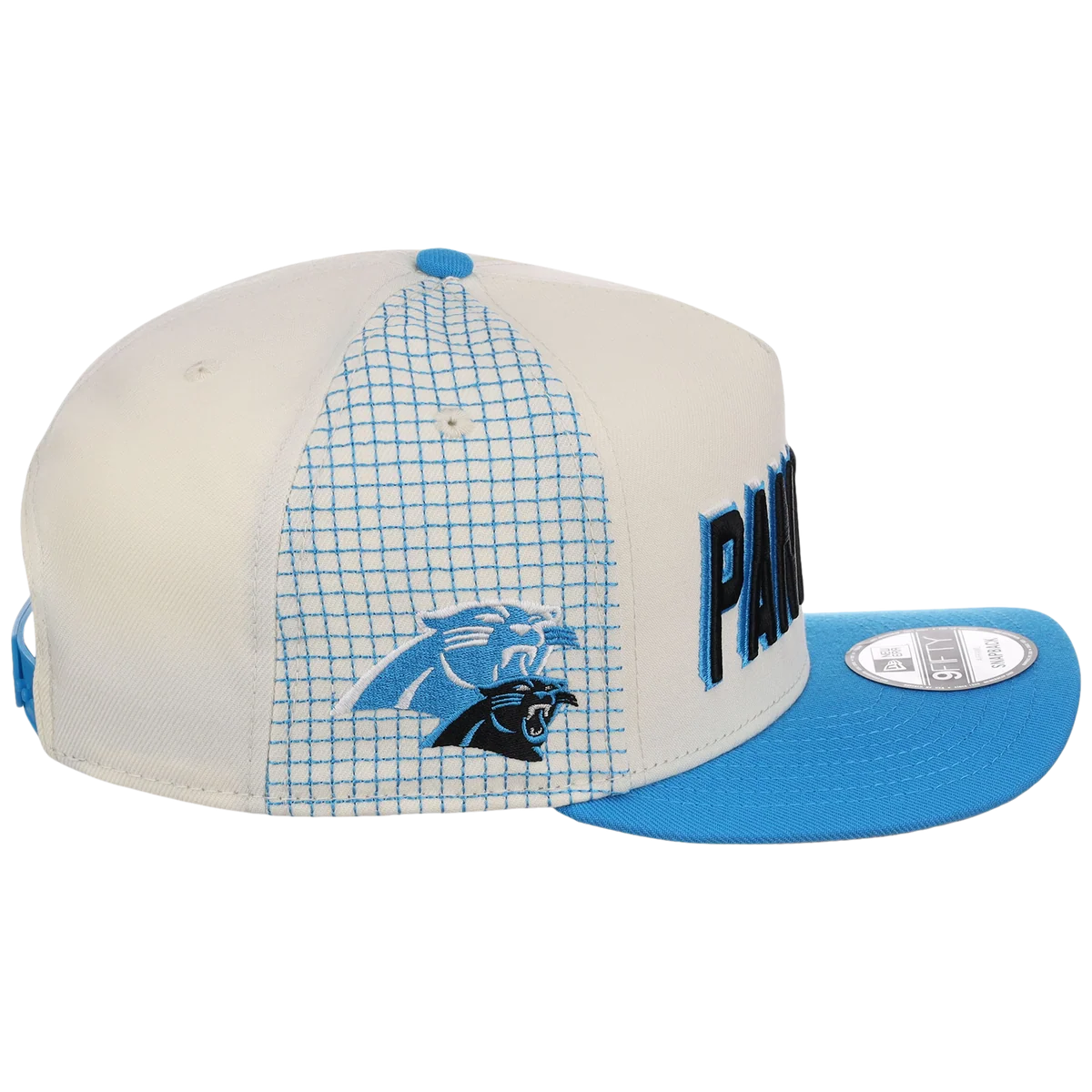 Carolina Panthers NFL Gridlock New Era 9FIFTY A-Frame detail view