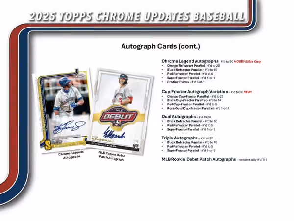 2025 Topps Chrome Update Baseball MLB Hobby Box view 3