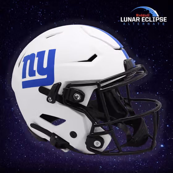 New York Giants Lunar Eclipse NFL Speed Mini Helmet view 2
