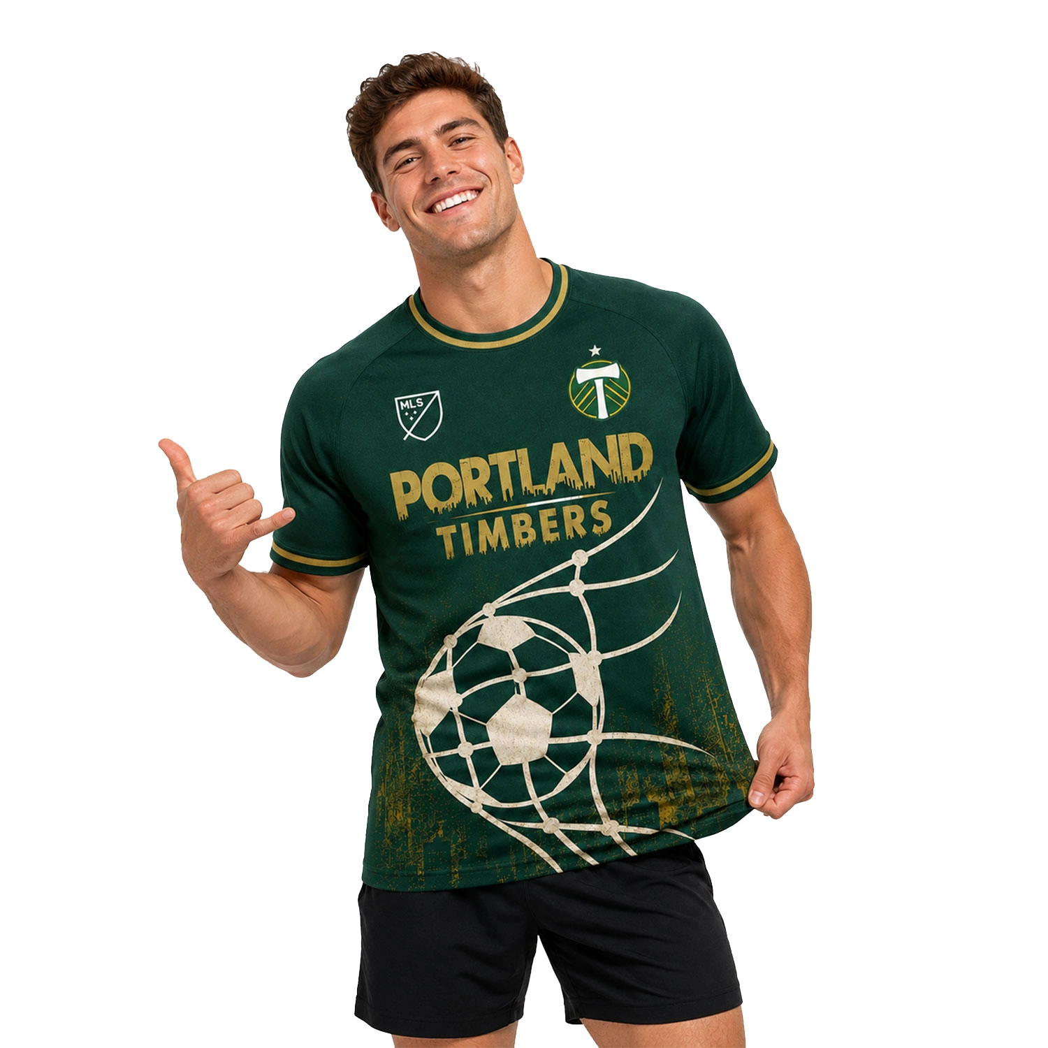 Portland Timbers Green Jersey – Vibrant Goal Graphic