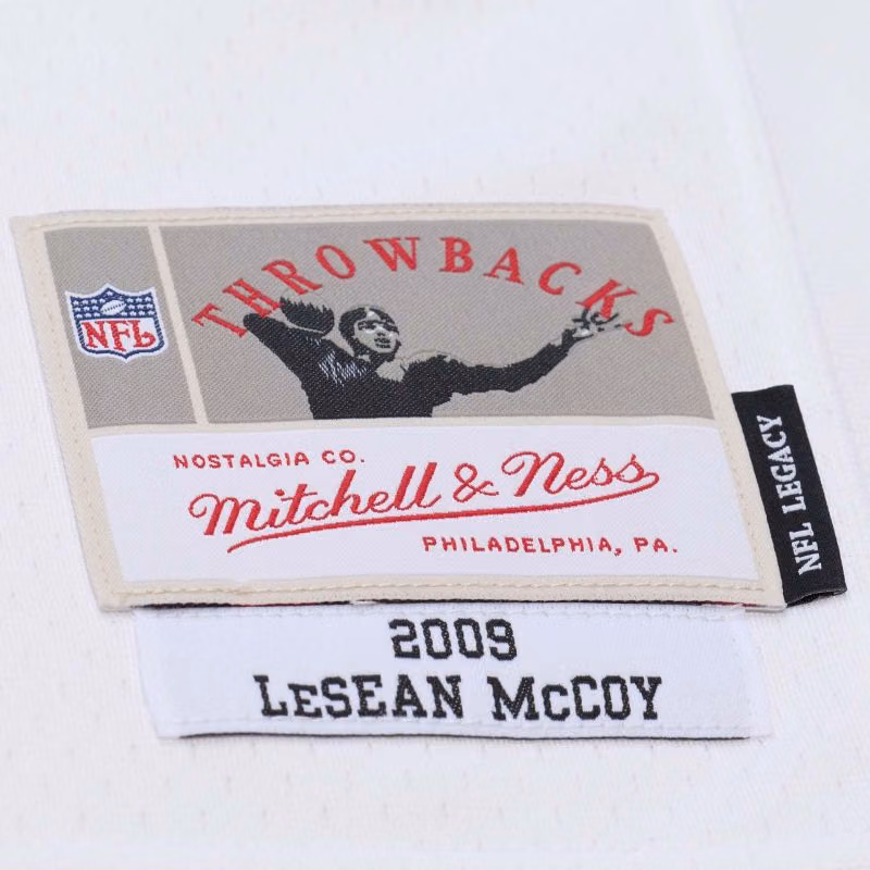LeSean McCoy #29 Philadelphia Eagles 2009 Legacy Throwback NFL Jersey White view 3