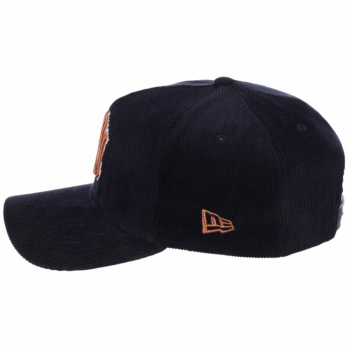 New York Yankees MLB Navy Cord FASHION CORE New Era 9FORTY A-Frame detail view