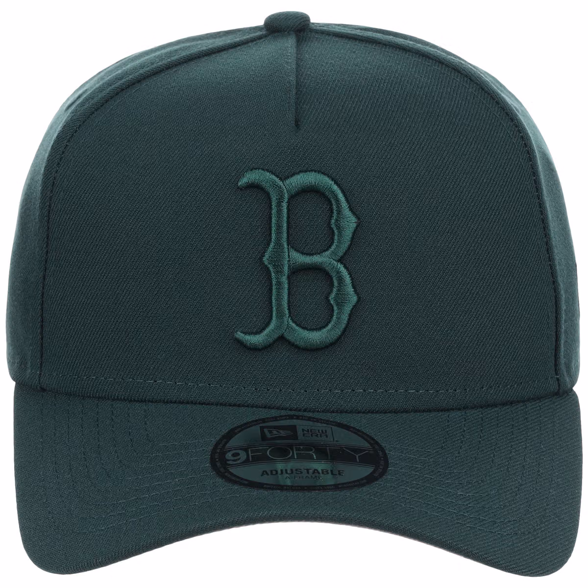 Boston Red Sox MLB Dark Green FASHION CORE New Era 9FORTY A-Frame detail view