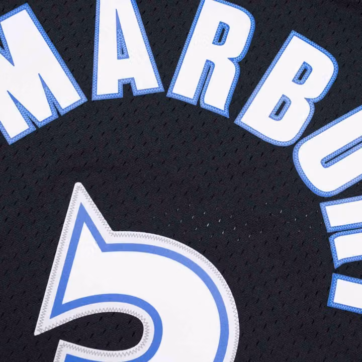 Stephon Marbury #3 Minnesota Timberwolves 1997-98 Swingman NBA Jersey Black view 4