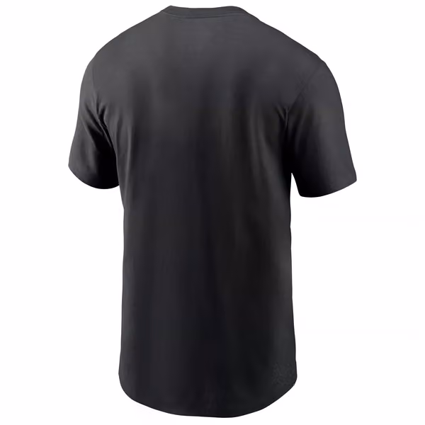 Las Vegas Raiders Reflective RFLCTV Nike Essential NFL T-Shirt Black view 2