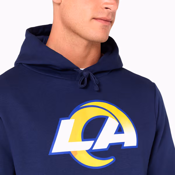 Los Angeles Rams Logo Hoodie New Era NFL Sweatshirt view 3