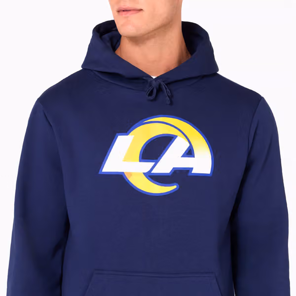 Los Angeles Rams Logo Hoodie New Era NFL Sweatshirt view 6