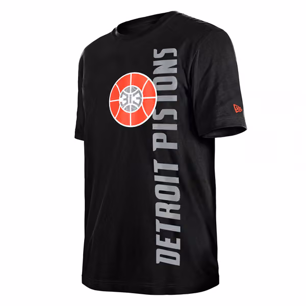 Detroit Pistons 2024 NBA City Edition New Era T-Shirt Black view 3