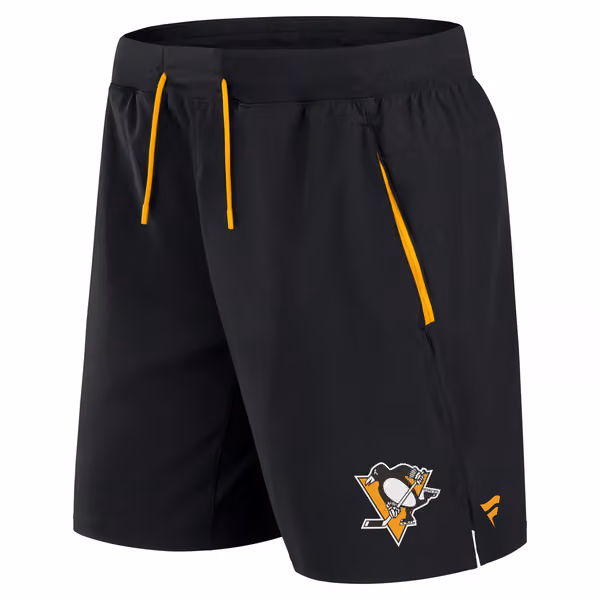 Pittsburgh Penguins 2024/25 Authentic Pro Locker Room NHL Shorts Black view 2