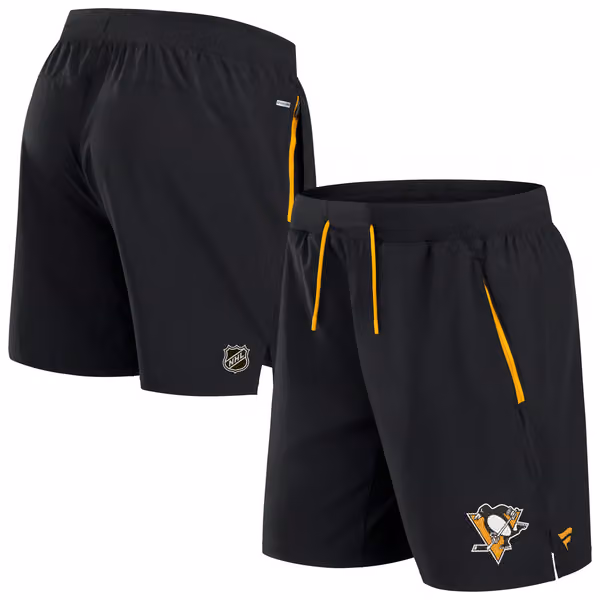 Pittsburgh Penguins 2024/25 Authentic Pro Locker Room NHL Shorts Black view 1