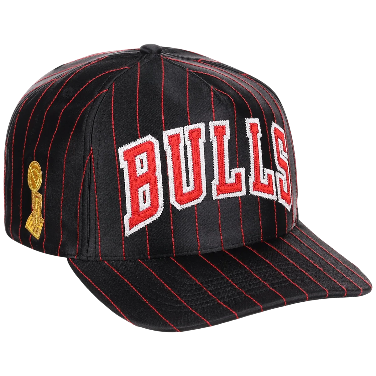 Chicago Bulls NBA Champ '47 Hitch Collection - Satin Pinstripe (Red/Black) front view