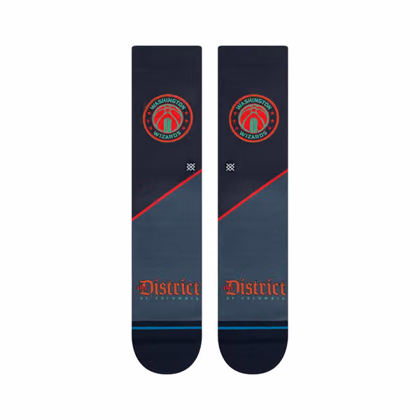 Washington Wizards 2023/24 NBA City Edition Stance Crew Socks view 2