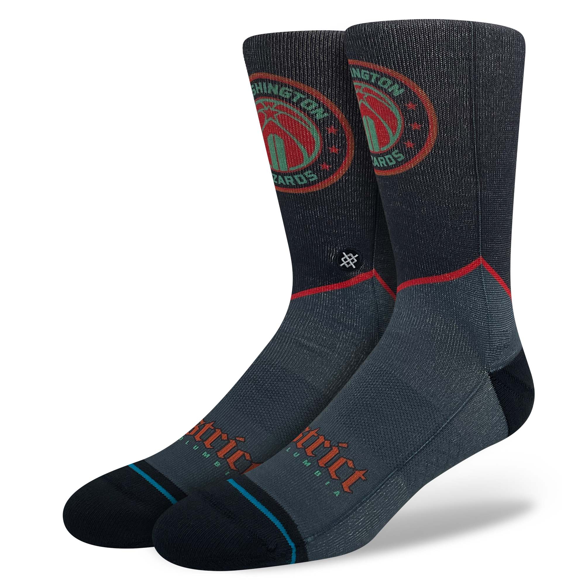 Washington Wizards 2023/24 NBA City Edition Stance Crew Socks view 1