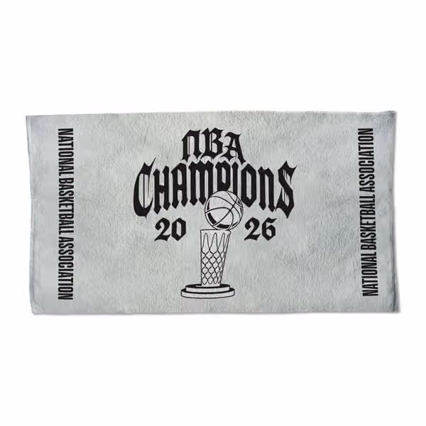 New York Knicks 2026 NBA Champions On-Court Locker Room Towel view 3