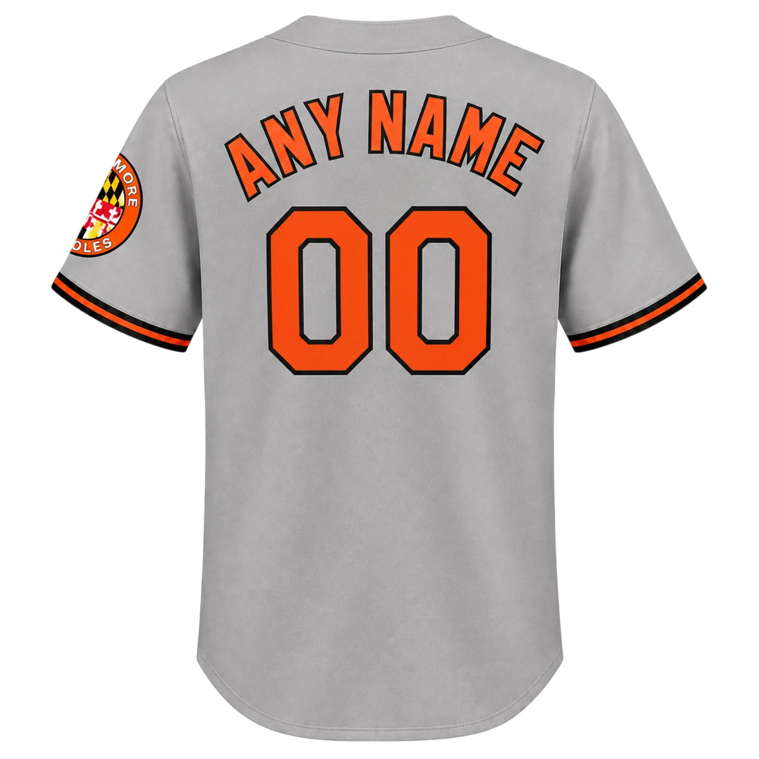 Baltimore Orioles Grey Road Custom Jersey Vibrant Fan Gear