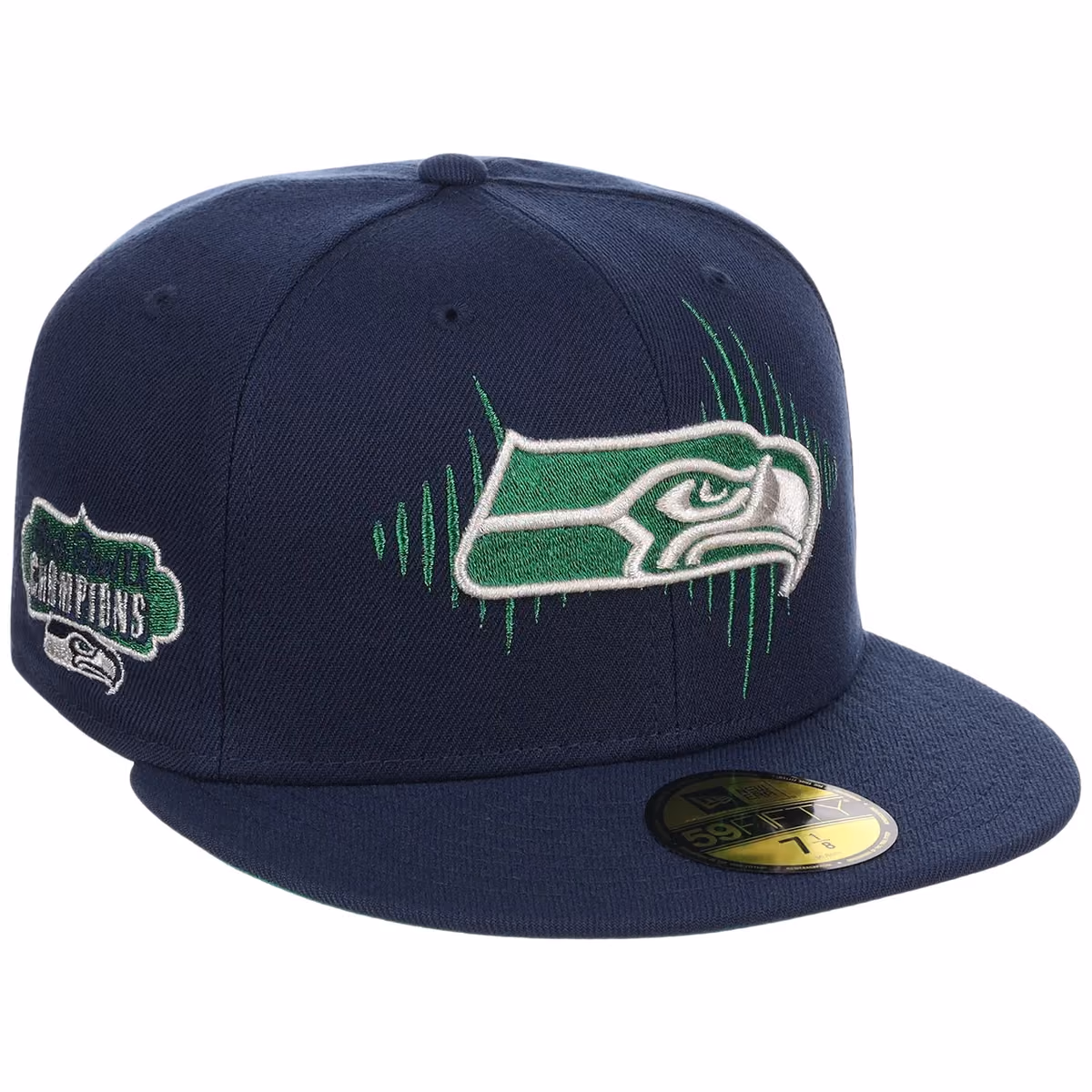 Seattle Seahawks Seattle Variety Pack New Era 59FIFTY (Navy/Navy) front view