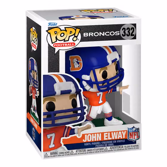 Funko POP! #332 John Elway Denver Broncos Vinyl NFL Figure view 1