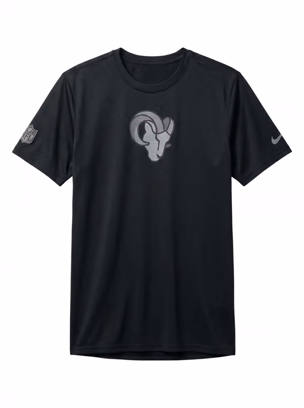 Los Angeles Rams 2026 NFL Sideline Lead The Charge Legend T-Shirt Black view 1