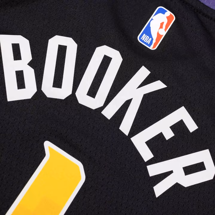 Devin Booker #1 Phoenix Suns Jordan Swingman NBA Jersey Black (YOUTH) view 4