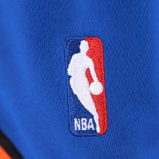New York Knicks 2010-11 NBA Authentic Shorts Blue view 3