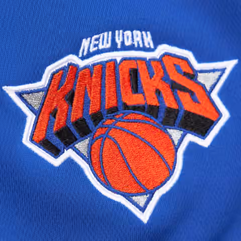 New York Knicks 2010-11 NBA Authentic Shorts Blue view 4