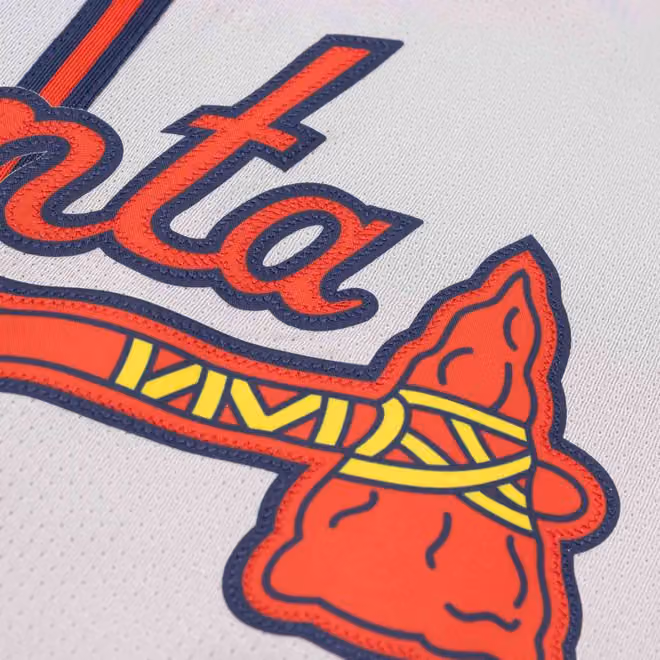 Atlanta Braves Nike Limited MLB Baseball Jersey Road Gray view 3