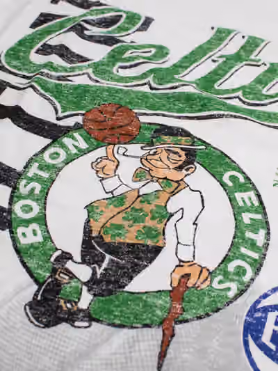 Boston Celtics Division Oversized NBA T-Shirt White view 3