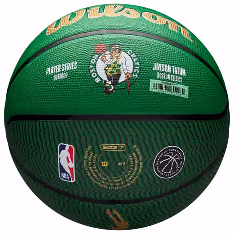 Jayson Tatum Boston Celtics NBA Icon Outdoor Basketball (Size 7) view 2