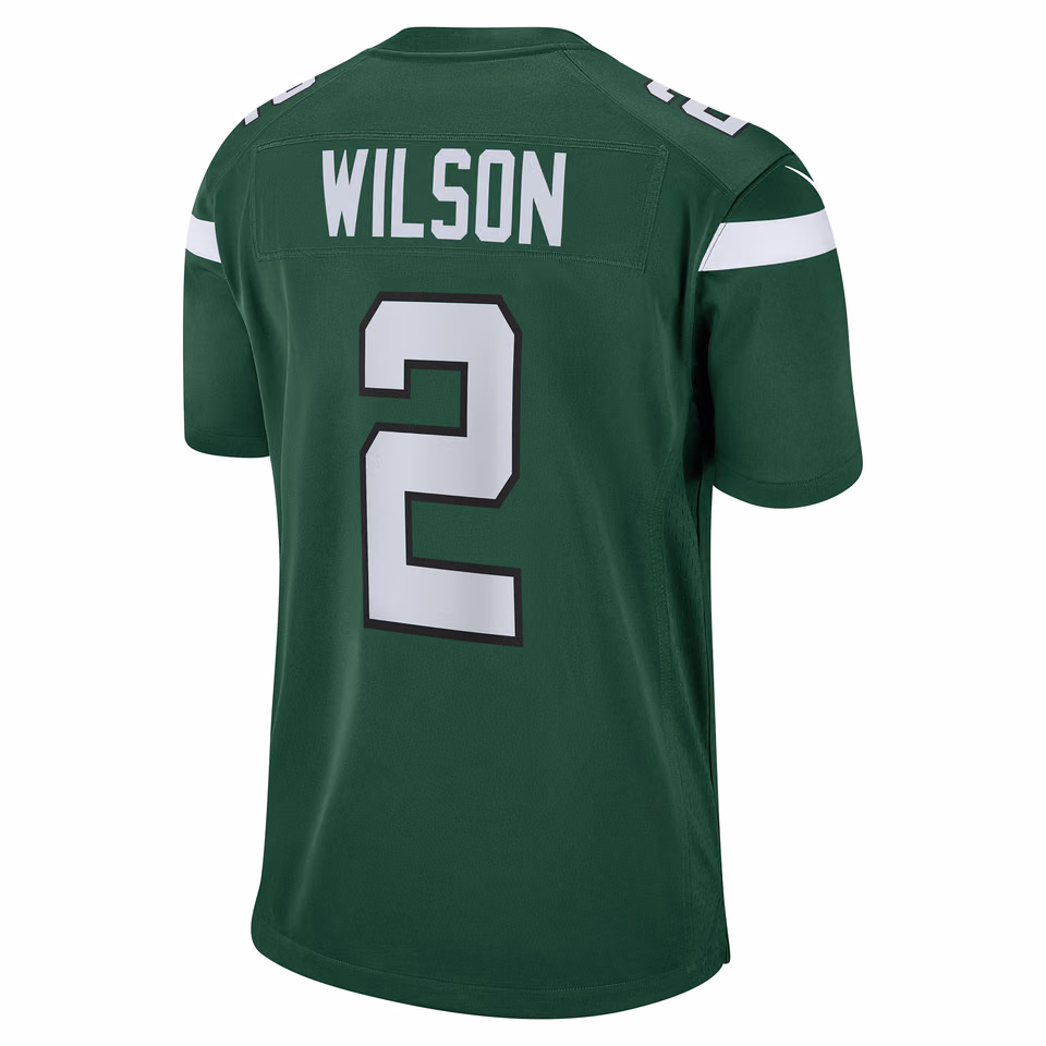 Zach Wilson #2 New York Jets Nike Game NFL Football Jersey Green view 3