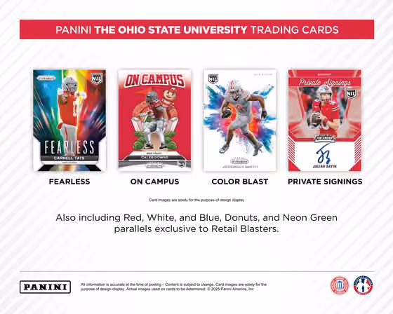 2025 Panini NIL The Ohio State University Blaster Box view 3