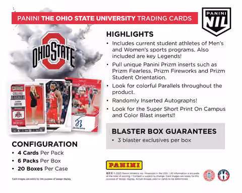 2025 Panini NIL The Ohio State University Blaster Box view 4
