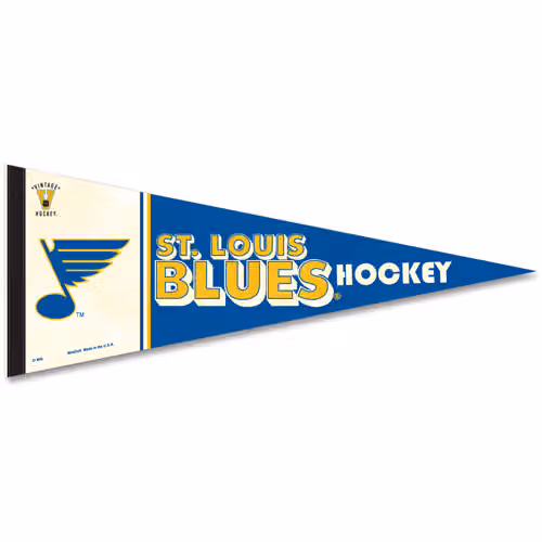St. Louis Blues Vintage Premium NHL Pennant view 1