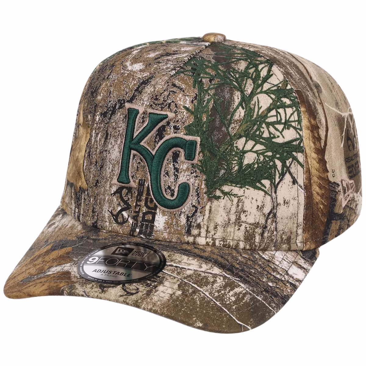 Kansas City Royals MLB Realtree FASHION CORE New Era 9FORTY A-Frame detail view