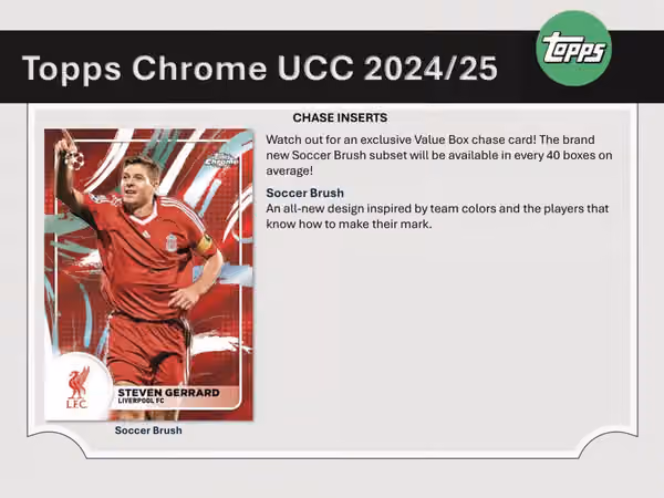 2024/25 Topps Chrome UEFA Club Competitions Football Blaster Box view 4