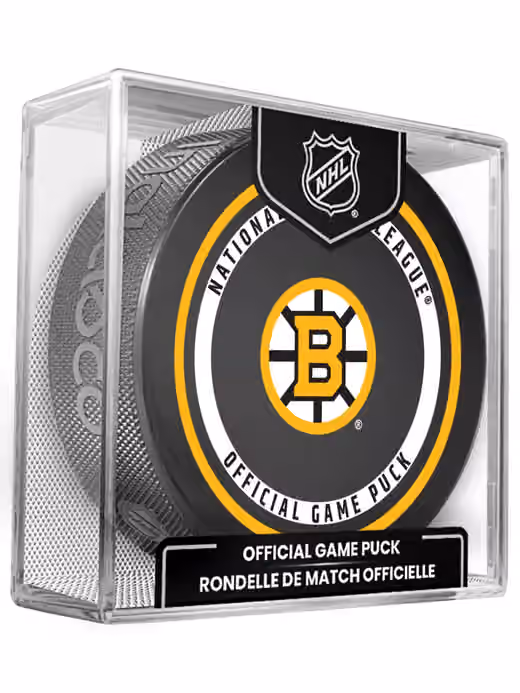 Boston Bruins 2026-27 NHL Official Game Puck view 1