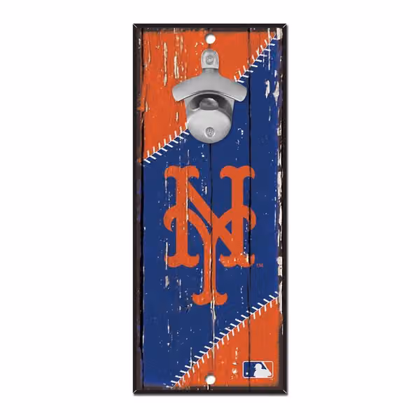 New York Mets MLB Bottle Opener Sign view 1