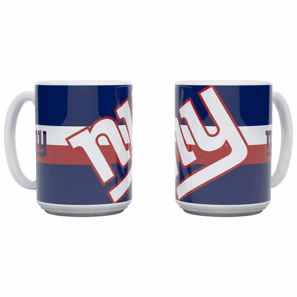 New York Giants Triple Logo Jumbo NFL Mug (450 ml) view 1
