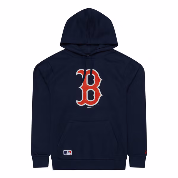 Boston Red Sox Team Logo New Era MLB Hoodie Navy view 1