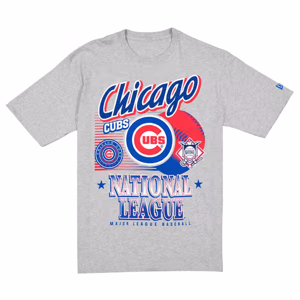 Chicago Cubs Sport Classics Oversized MLB T-Shirt Gray view 1