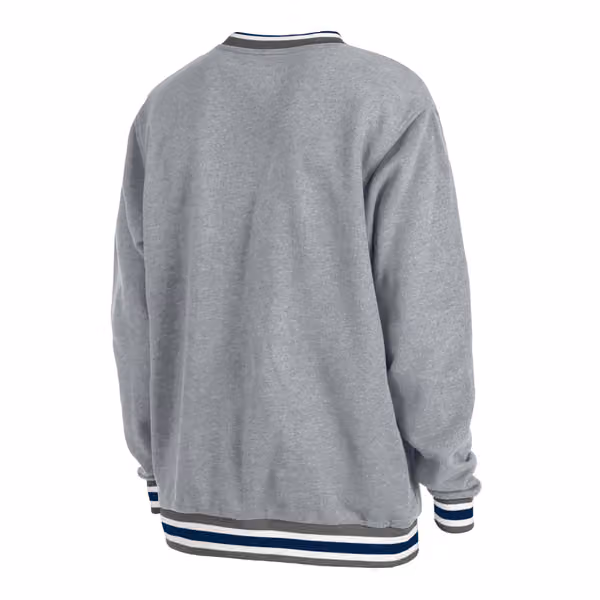 New York Yankees Throwback MLB Crew Sweatshirt Gray view 4