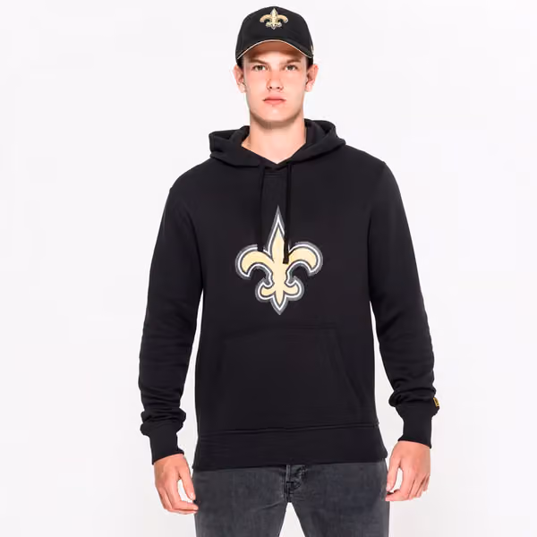 New Orleans Saints Logo Hoodie NFL Sweatshirt Black view 1