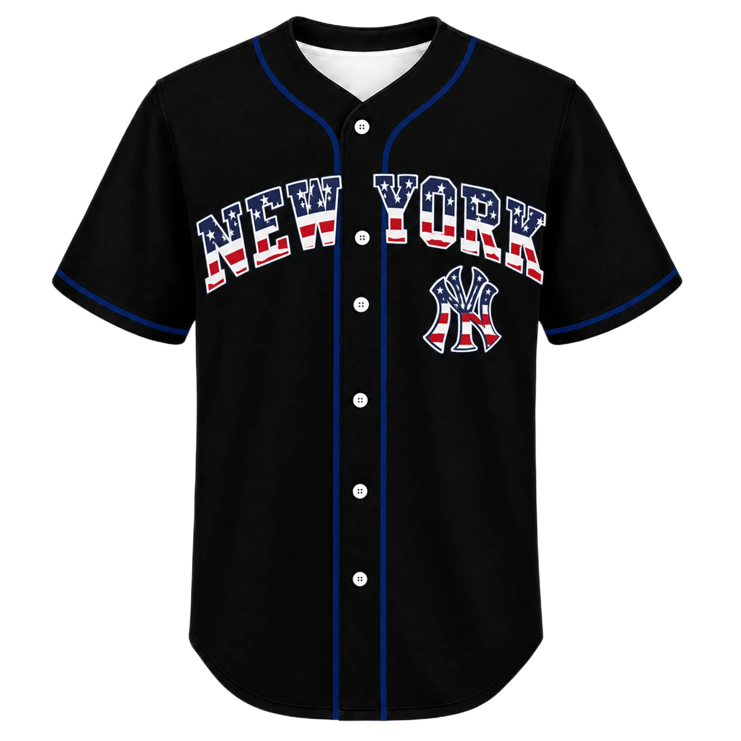 New York Yankees Black USA 250 Jersey Custom Player Dynamic Style