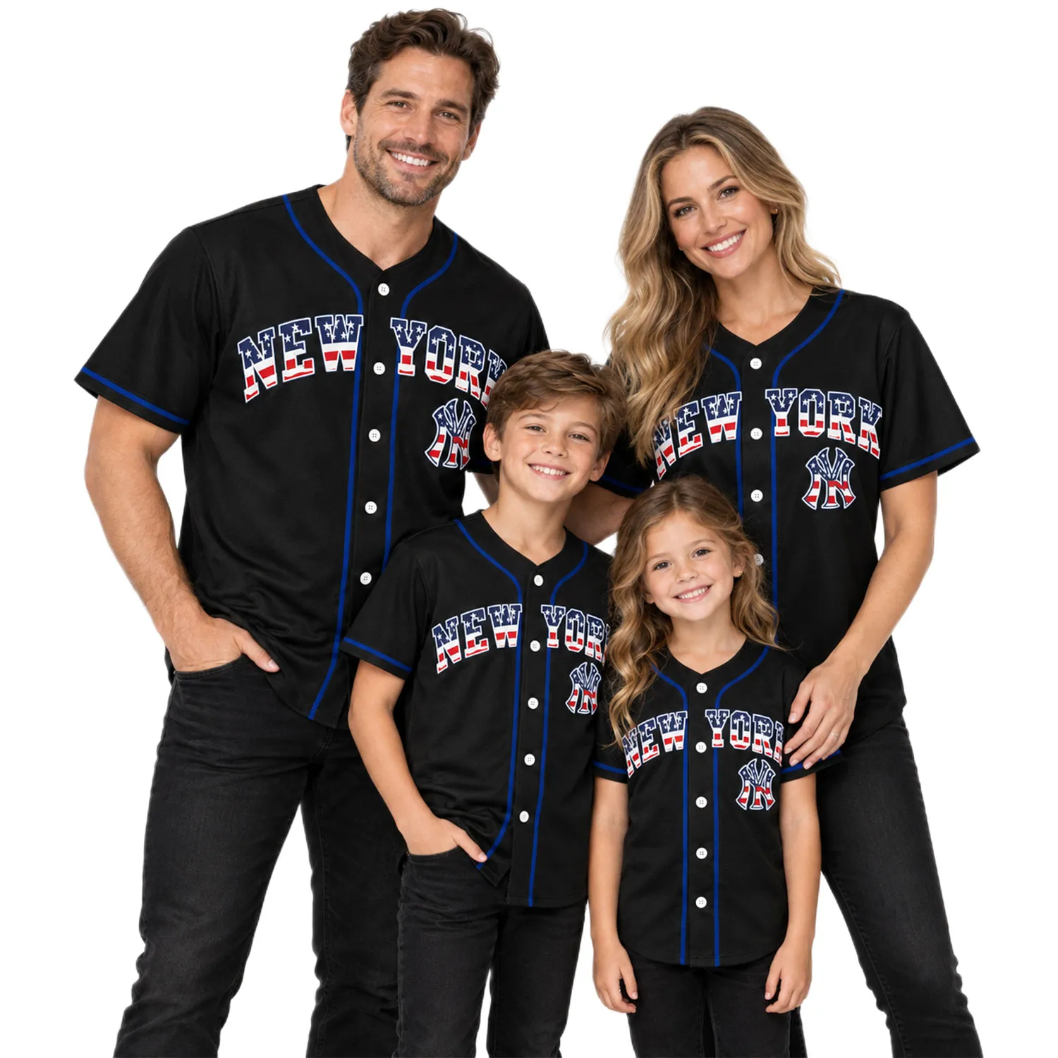 New York Yankees Black USA 250 Jersey Custom Player Dynamic Style